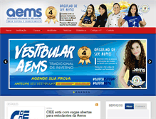 Tablet Screenshot of aems.edu.br